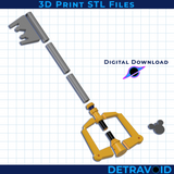 Kingdom Key Detailed Replica 3D Print STL Files